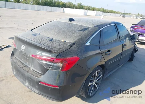 2022 Honda Civic Touring z USA, uszkodzony, nr VIN 2HGFE1F94NH324788